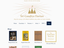 Tablet Screenshot of gaudiyadarshan.com